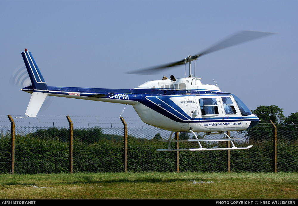 Aircraft Photo of G-BPWI | Bell 206B-3 JetRanger III | Elite Helicopters | AirHistory.net #163785