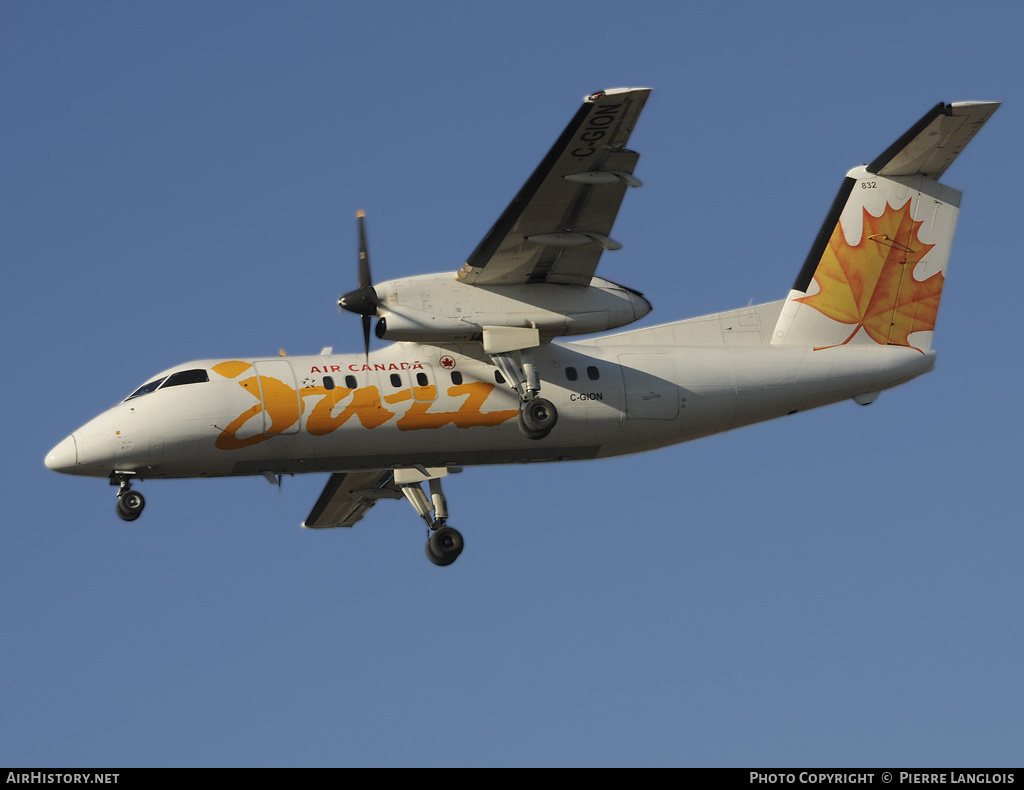 Aircraft Photo of C-GION | De Havilland Canada DHC-8-102 Dash 8 | Air Canada Jazz | AirHistory.net #163815