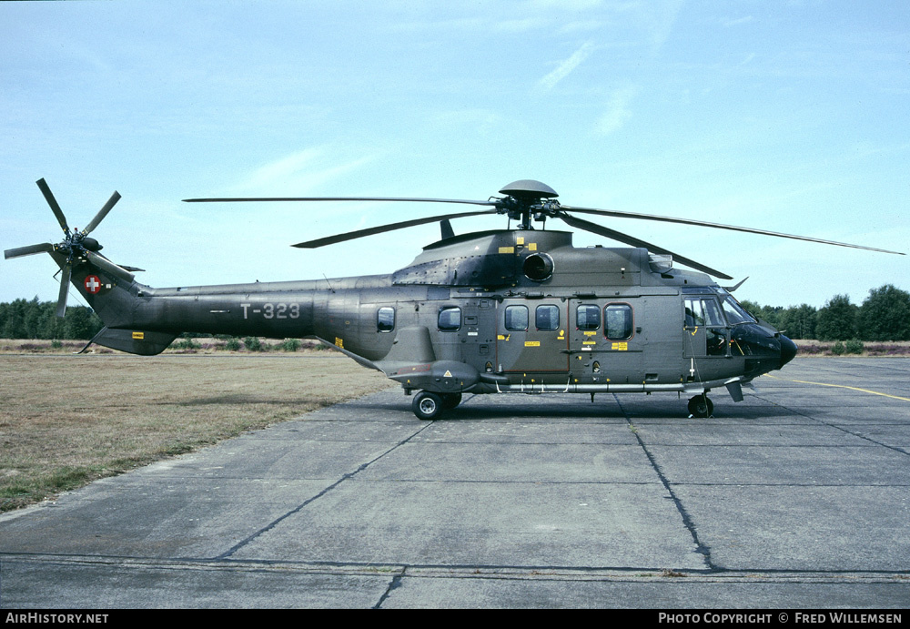 Aircraft Photo of T-323 | Aerospatiale TH89 Super Puma (AS-332M1) | Switzerland - Air Force | AirHistory.net #163849