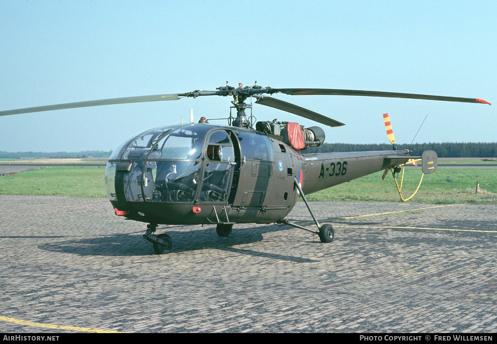 Aircraft Photo of A-336 | Sud SE-3160 Alouette III | Netherlands - Air Force | AirHistory.net #163868