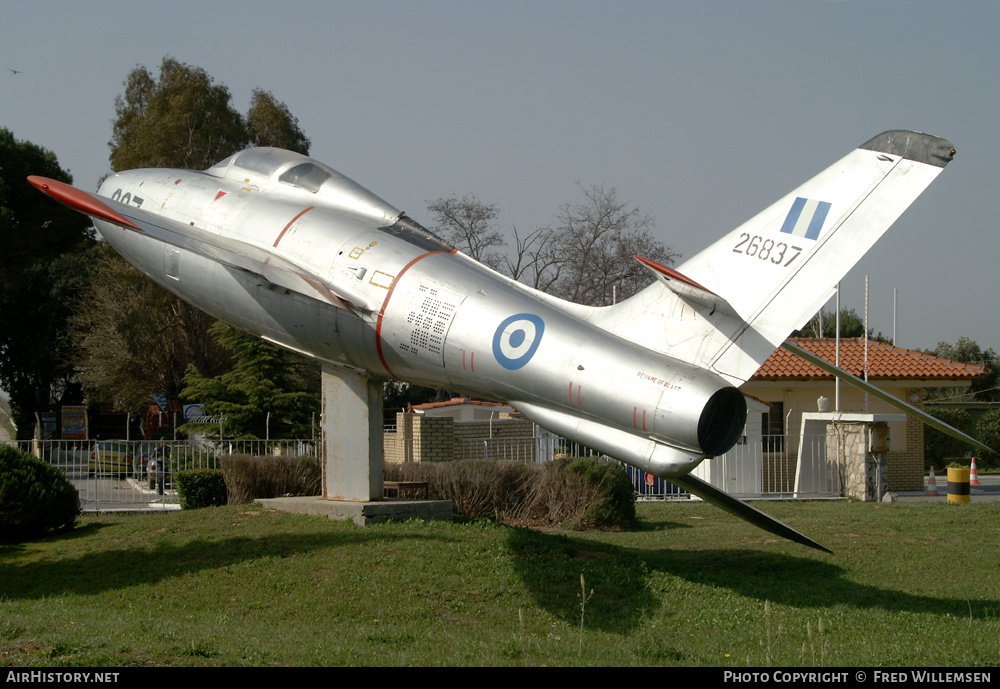 Aircraft Photo of 26837 | Republic F-84F Thunderstreak | Greece - Air Force | AirHistory.net #163880