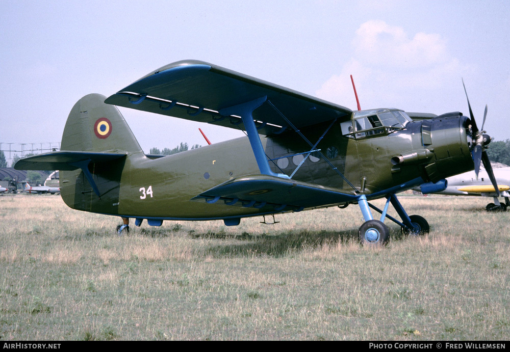 Aircraft Photo of 34 | Antonov An-2R | Romania - Air Force | AirHistory.net #163881