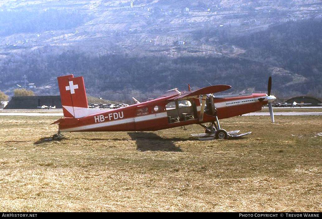Aircraft Photo of HB-FDU | Pilatus PC-6/B1-H2 Turbo Porter | Air Glaciers | AirHistory.net #163913