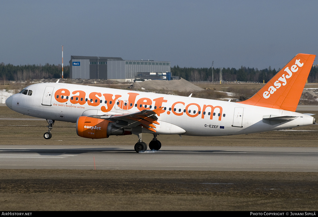 Aircraft Photo of G-EZEF | Airbus A319-111 | EasyJet | AirHistory.net #163988