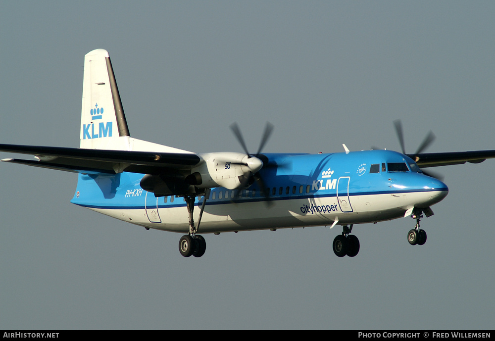 Aircraft Photo of PH-KXH | Fokker 50 | KLM Cityhopper | AirHistory.net #164035