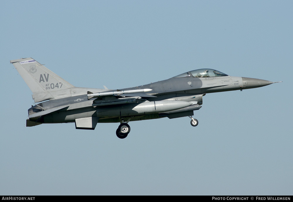 Aircraft Photo of 89-2047 / AF89-047 | General Dynamics F-16CM Fighting Falcon | USA - Air Force | AirHistory.net #164043