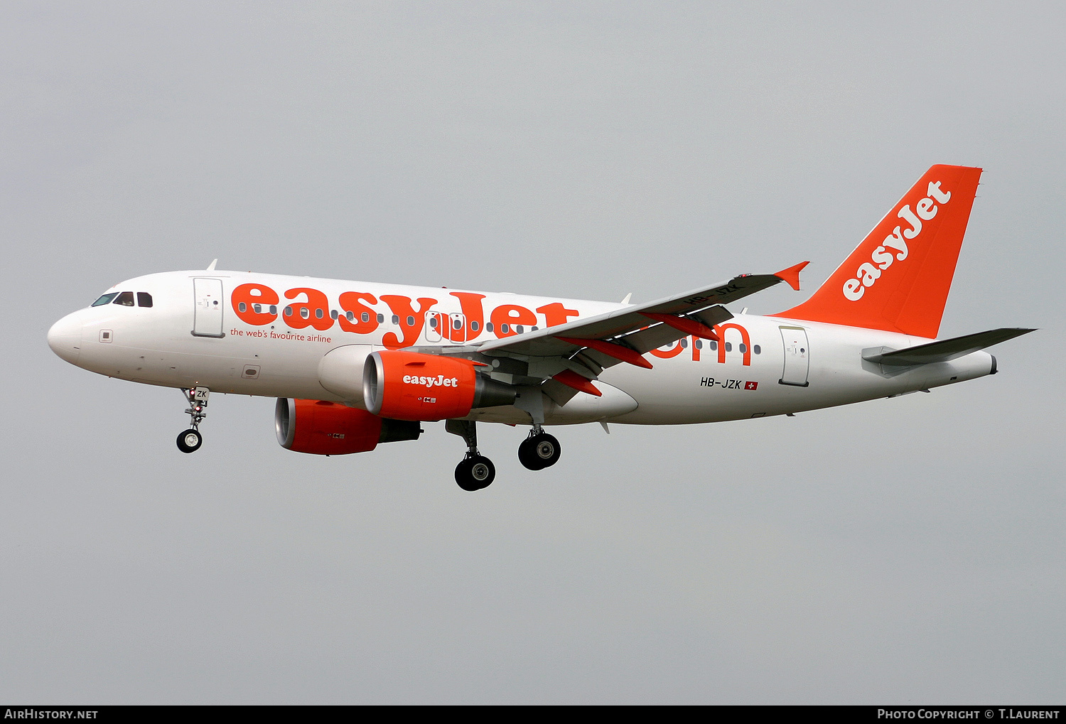 Aircraft Photo of HB-JZK | Airbus A319-111 | EasyJet | AirHistory.net #164077