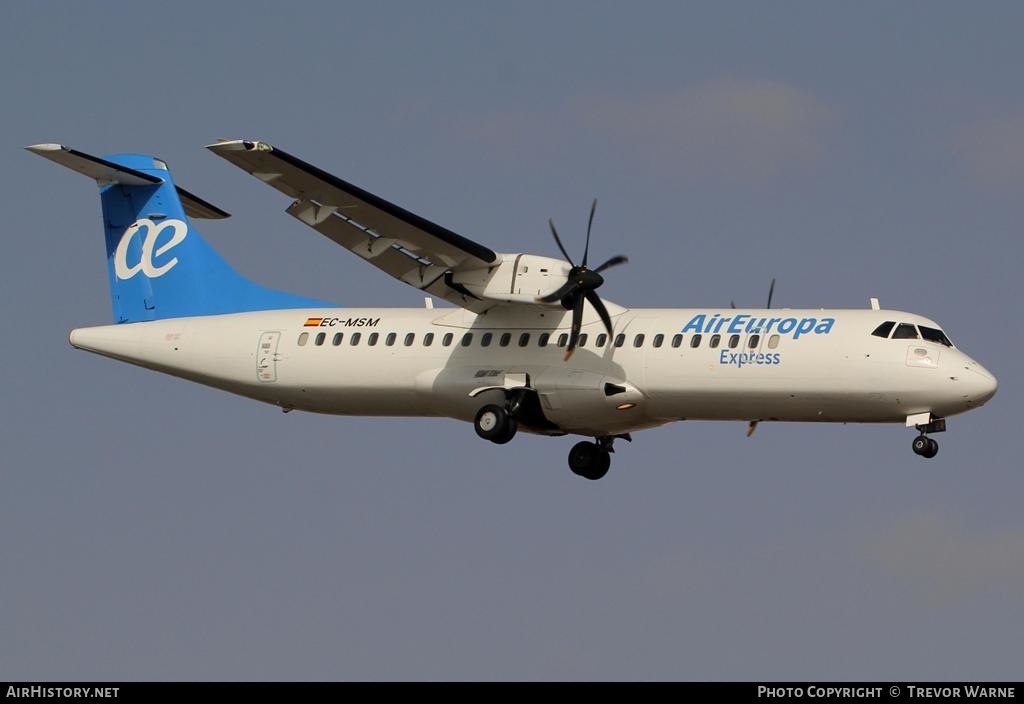 Aircraft Photo of EC-MSM | ATR ATR-72-500 (ATR-72-212A) | Air Europa Express | AirHistory.net #164086