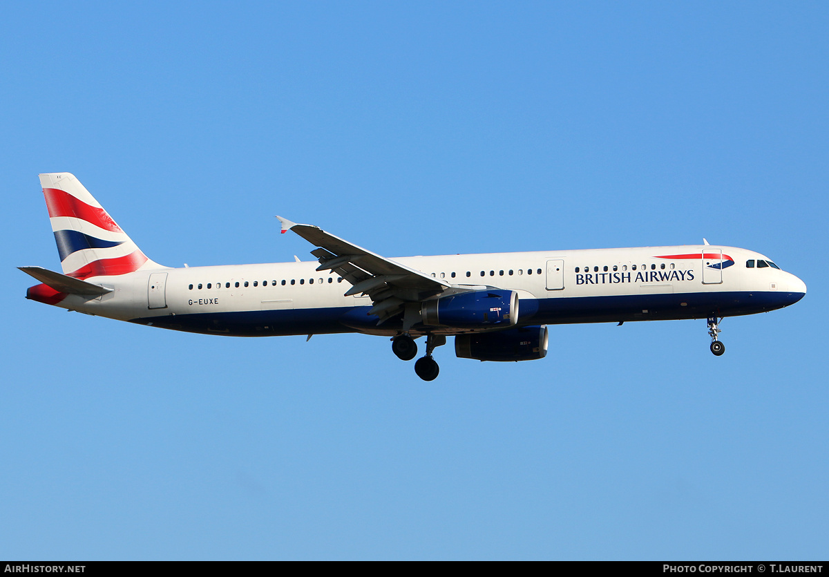 Aircraft Photo of G-EUXD | Airbus A321-231 | British Airways | AirHistory.net #164116