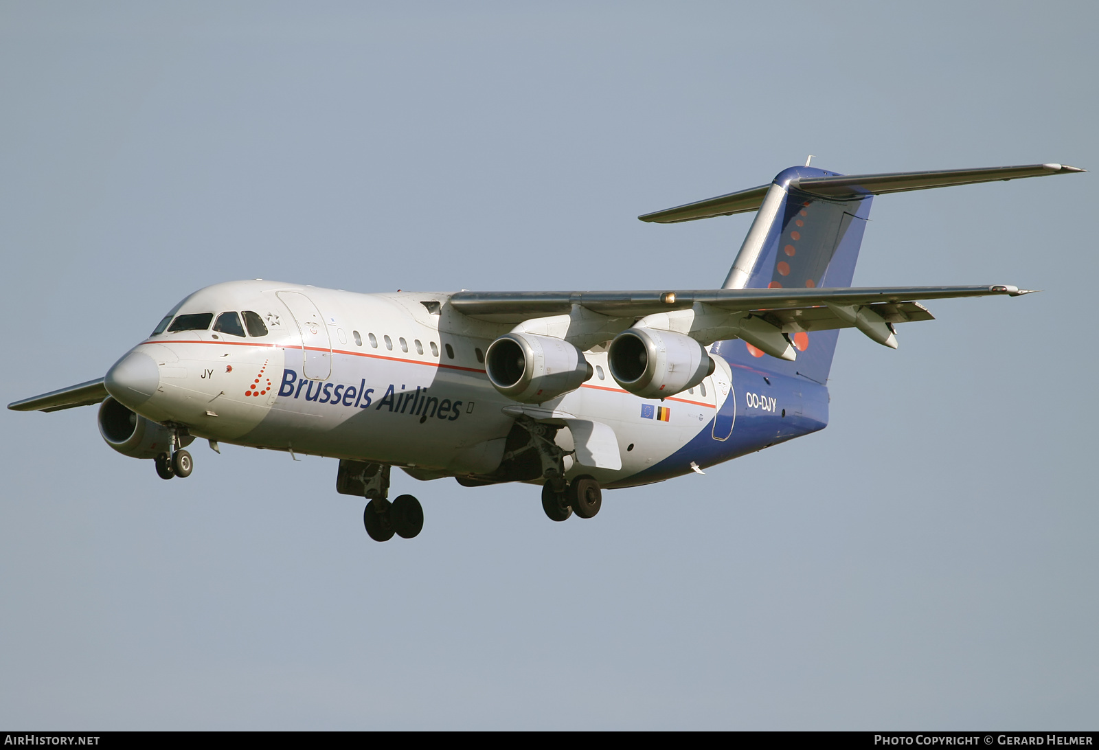 Aircraft Photo of OO-DJY | British Aerospace Avro 146-RJ85 | Brussels Airlines | AirHistory.net #164121
