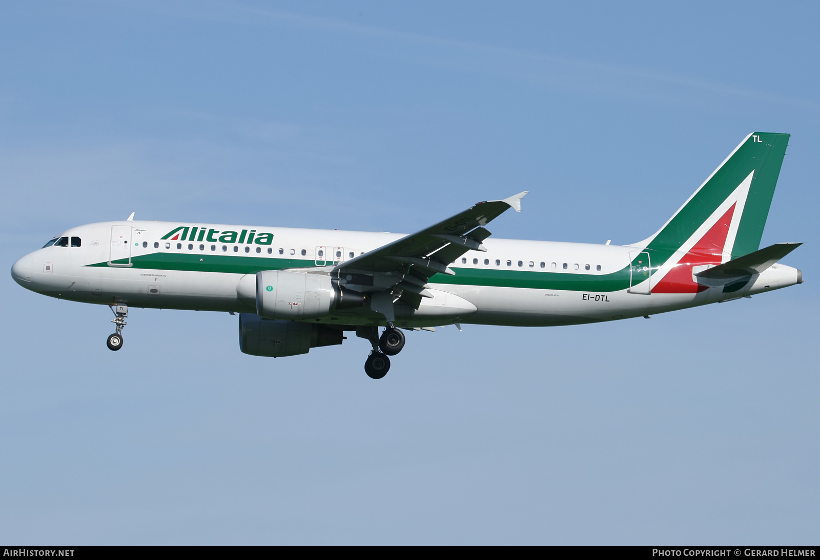 Aircraft Photo of EI-DTL | Airbus A320-216 | Alitalia | AirHistory.net #164136