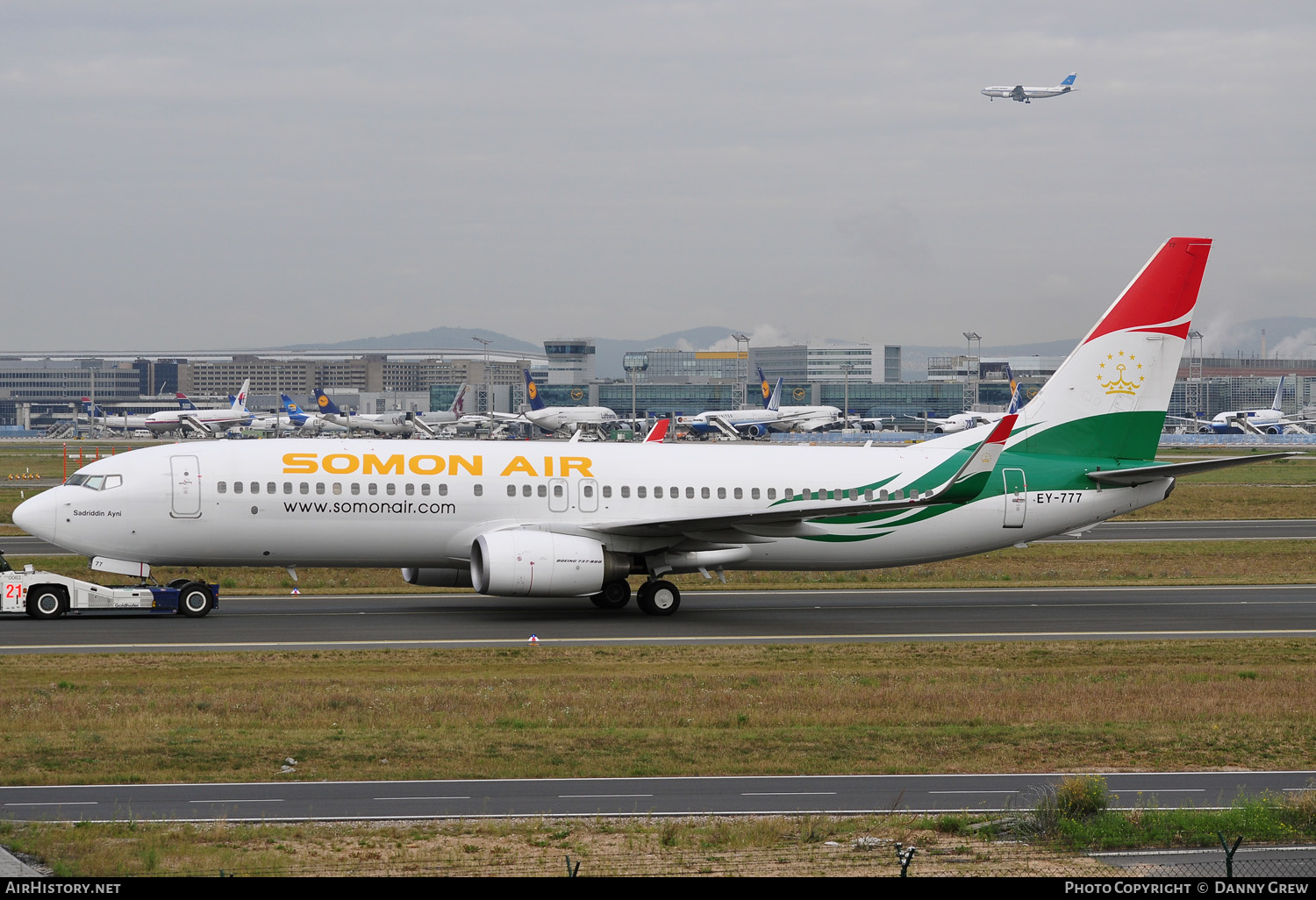 Aircraft Photo of EY-777 | Boeing 737-8GJ | Somon Air | AirHistory.net #164190