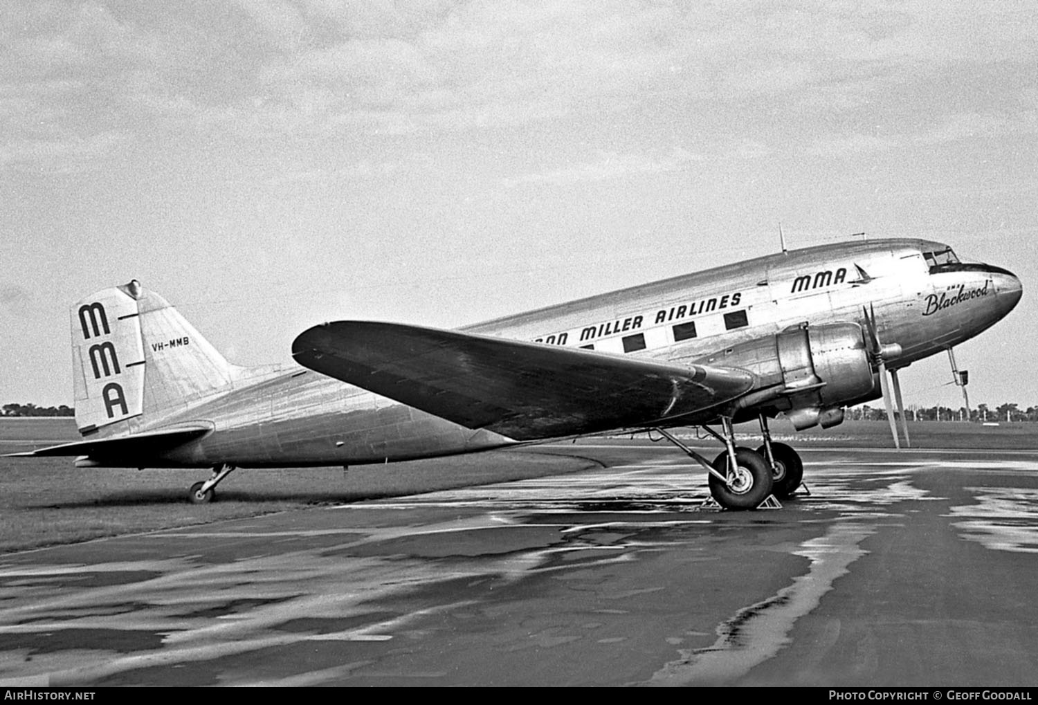 Aircraft Photo of VH-MMB | Douglas DC-3(C) | MacRobertson Miller Airlines - MMA | AirHistory.net #164224