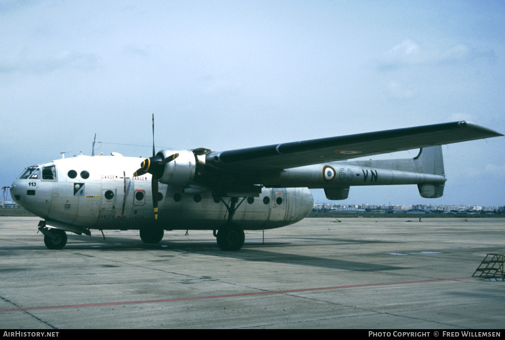 Aircraft Photo of 113 | Nord 2501F-3 Noratlas | France - Air Force | AirHistory.net #164283