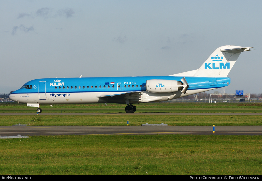 Aircraft Photo of PH-KZO | Fokker 70 (F28-0070) | KLM Cityhopper | AirHistory.net #164306