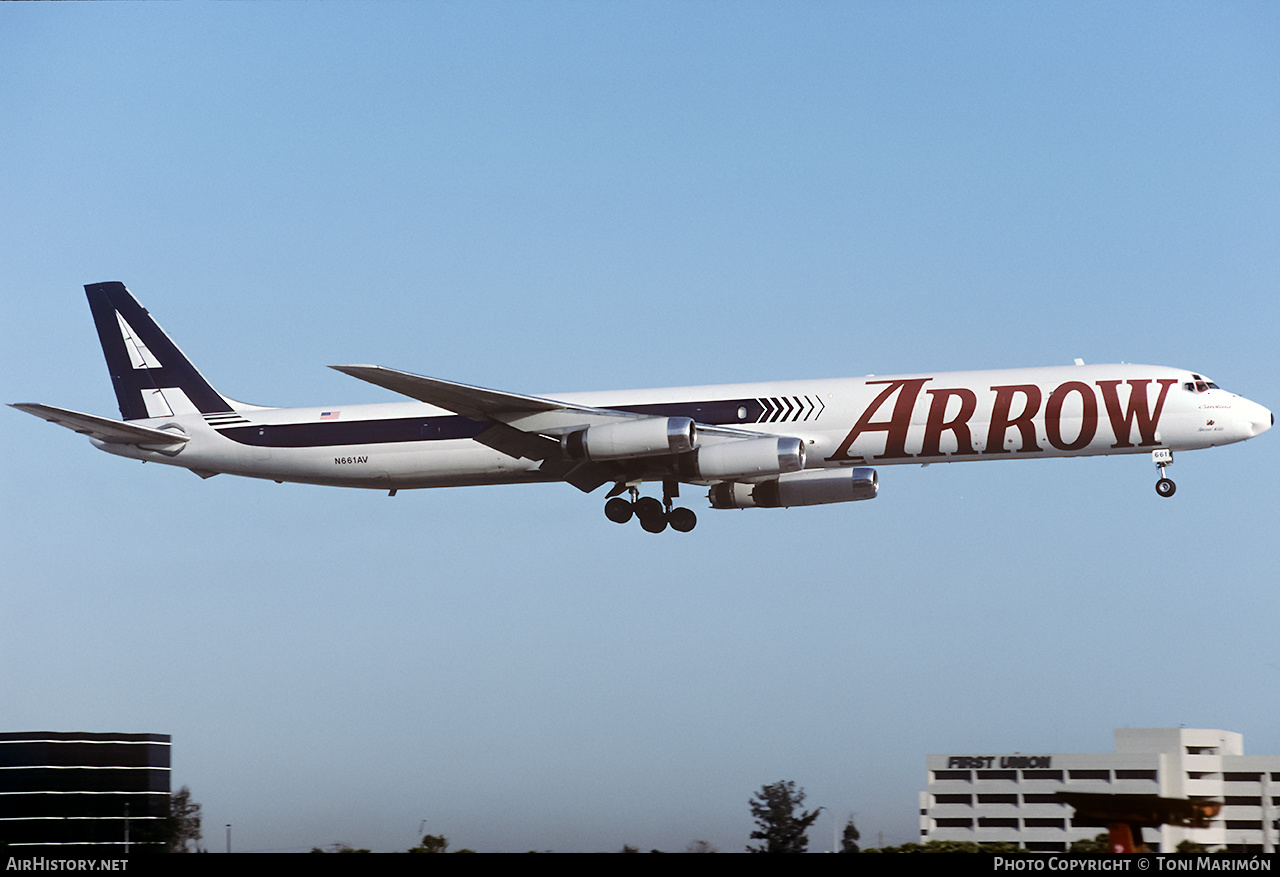 Aircraft Photo of N661AV | McDonnell Douglas DC-8-63(F) | Arrow Air | AirHistory.net #164336