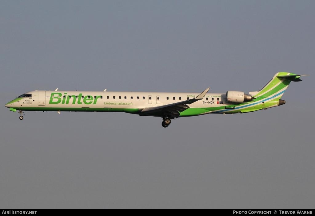 Aircraft Photo of 9H-MOX | Bombardier CRJ-1000 (CL-600-2E25) | Binter Canarias | AirHistory.net #164377