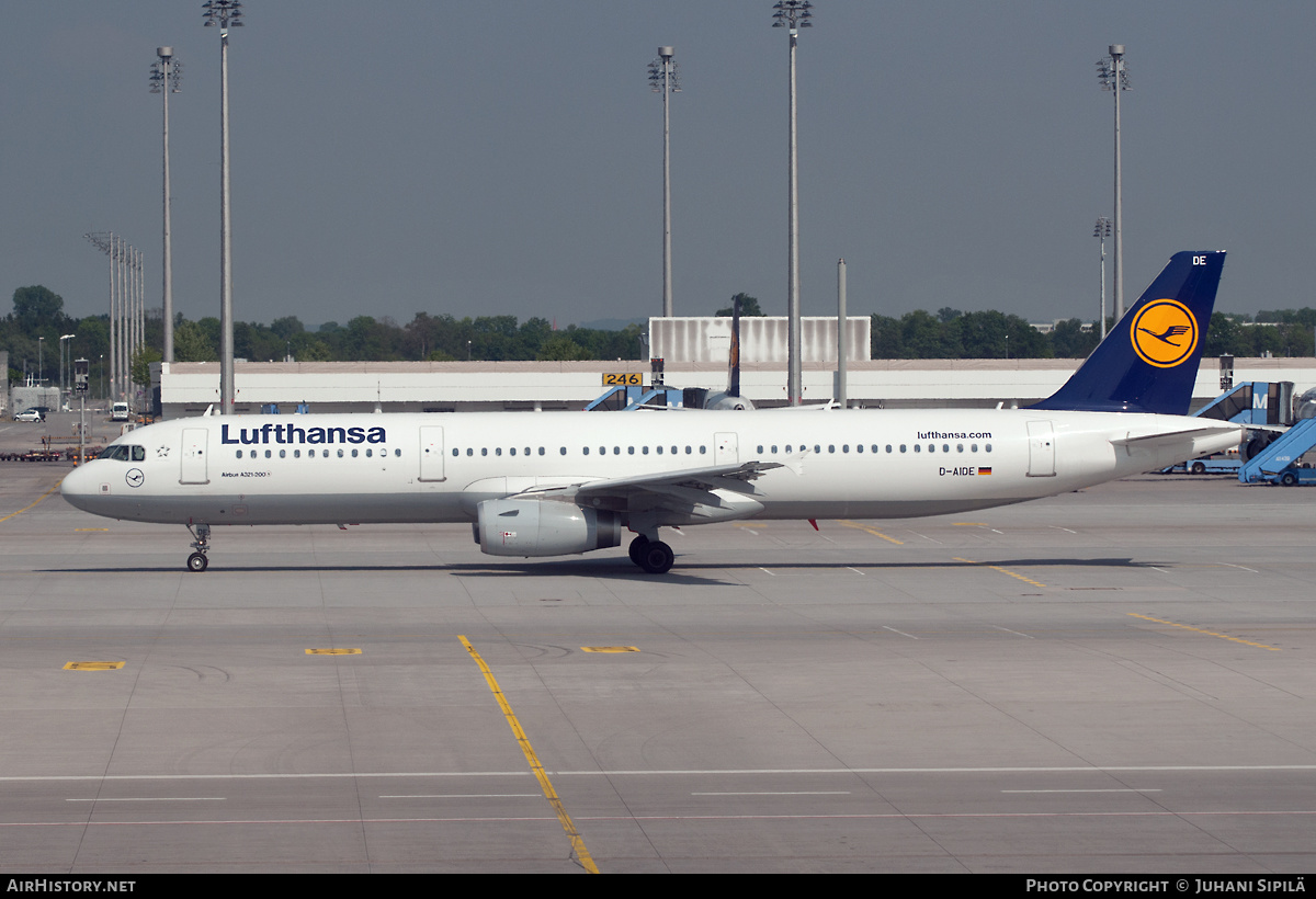 Aircraft Photo of D-AIDE | Airbus A321-231 | Lufthansa | AirHistory.net #164380