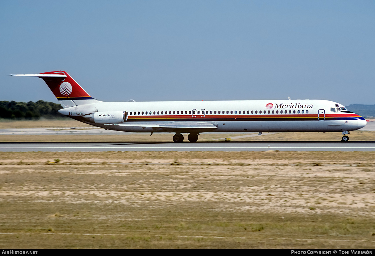 Aircraft Photo of I-SMEO | McDonnell Douglas DC-9-51 | Meridiana | AirHistory.net #164415