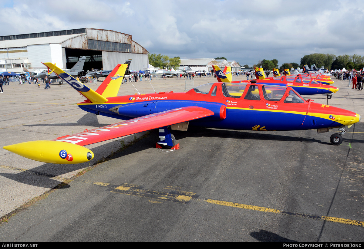 Aircraft Photo of F-HDND | Fouga CM-170R Magister | Patrouille Tranchant | AirHistory.net #164452