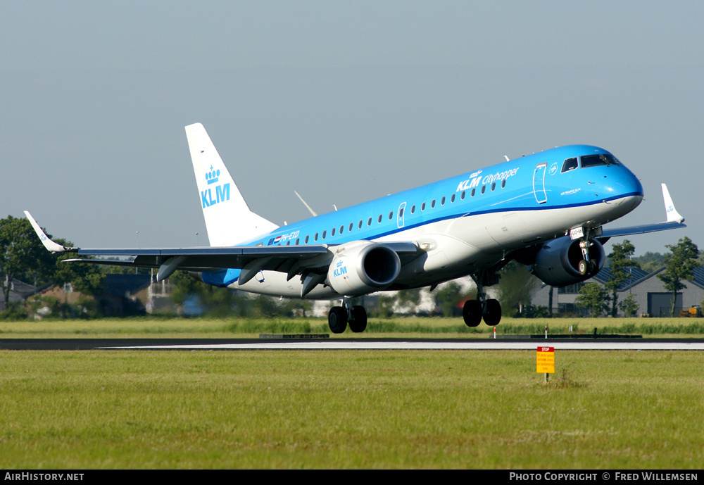 Aircraft Photo of PH-EXD | Embraer 190STD (ERJ-190-100STD) | KLM Cityhopper | AirHistory.net #164470
