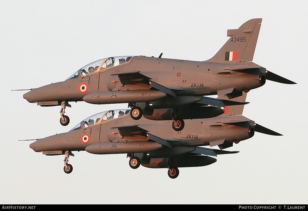 Aircraft Photo of A3495 / ZK136 | BAE Systems Hawk 132 | India - Air Force | AirHistory.net #164475