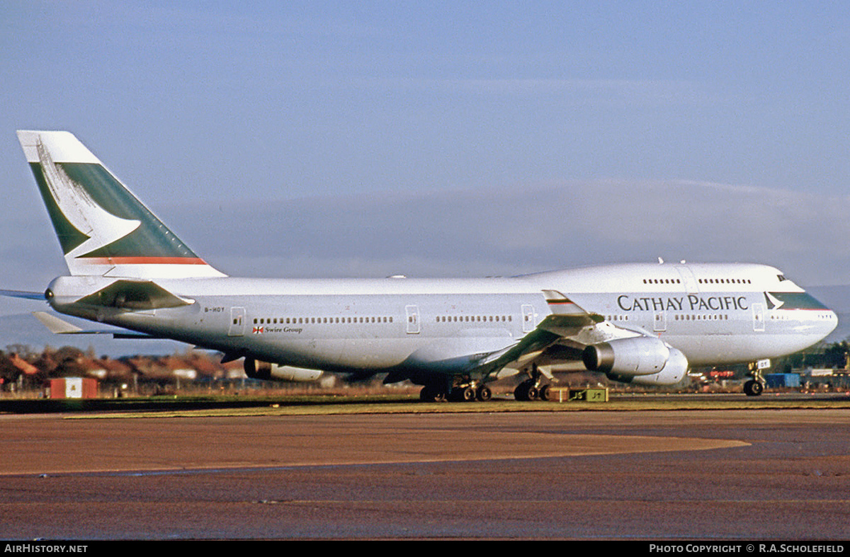 Aircraft Photo of B-HOY | Boeing 747-467 | Cathay Pacific Airways | AirHistory.net #164481