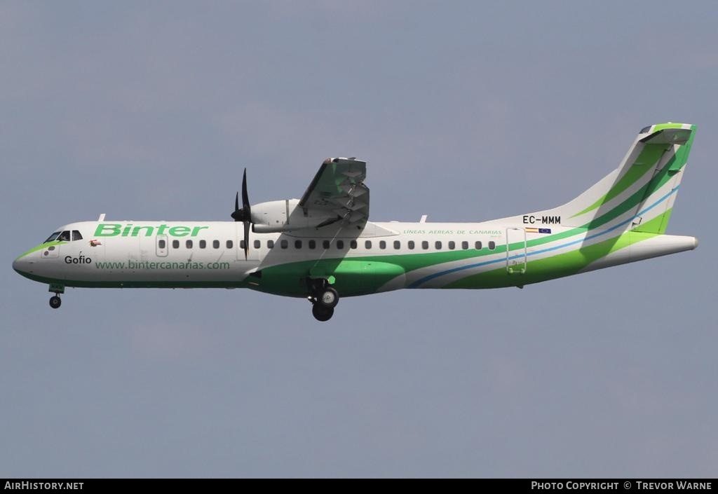 Aircraft Photo of EC-MMM | ATR ATR-72-600 (ATR-72-212A) | Binter Canarias | AirHistory.net #164493