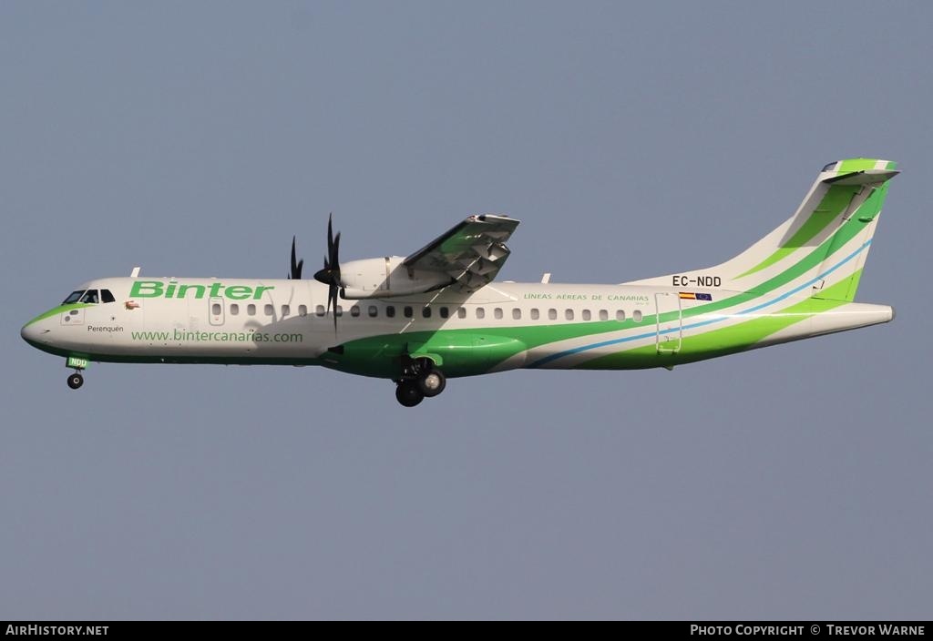 Aircraft Photo of EC-NDD | ATR ATR-72-600 (ATR-72-212A) | Binter Canarias | AirHistory.net #164503