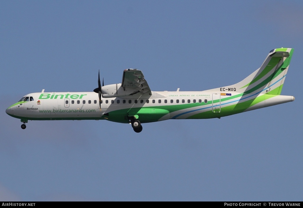 Aircraft Photo of EC-MXQ | ATR ATR-72-600 (ATR-72-212A) | Binter Canarias | AirHistory.net #164512
