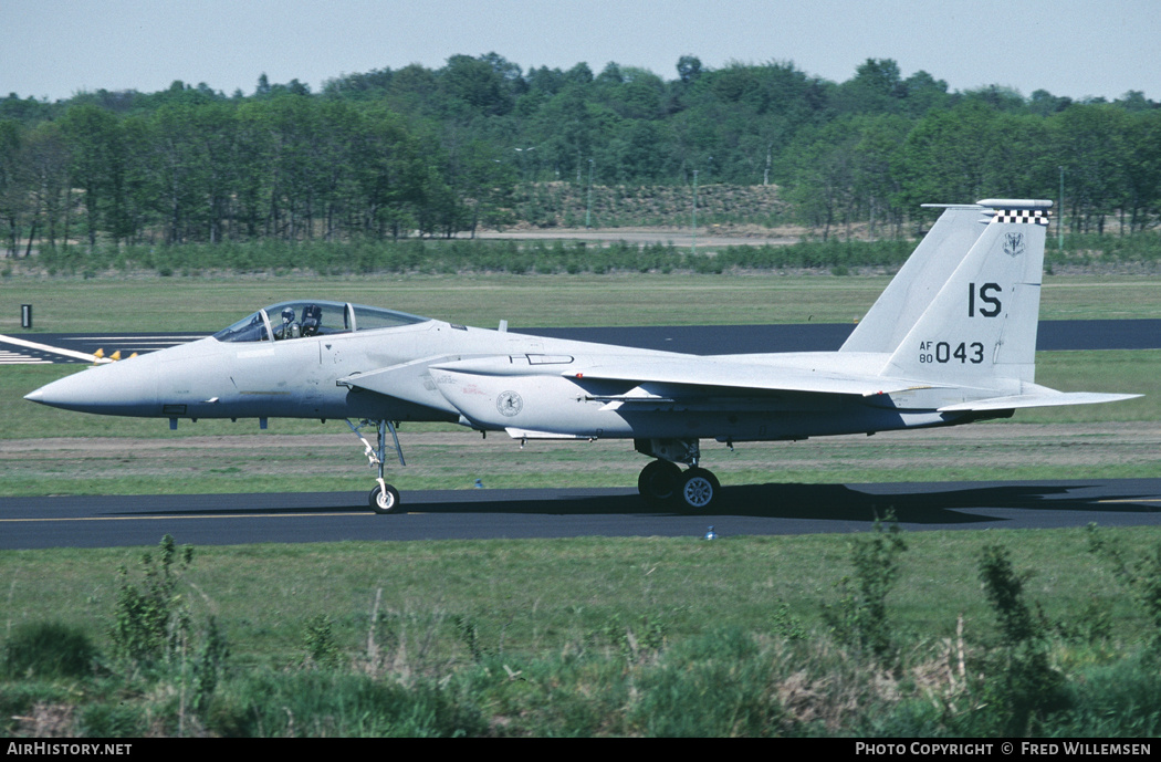Aircraft Photo of 80-0043 / AF80-043 | McDonnell Douglas F-15C Eagle | USA - Air Force | AirHistory.net #164525