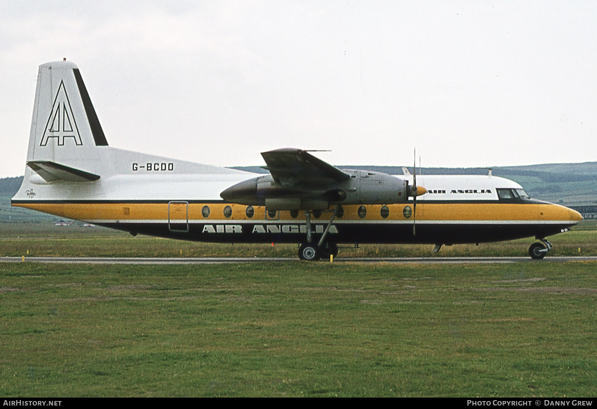 Aircraft Photo of G-BCDO | Fokker F27-200 Friendship | Air Anglia | AirHistory.net #164553