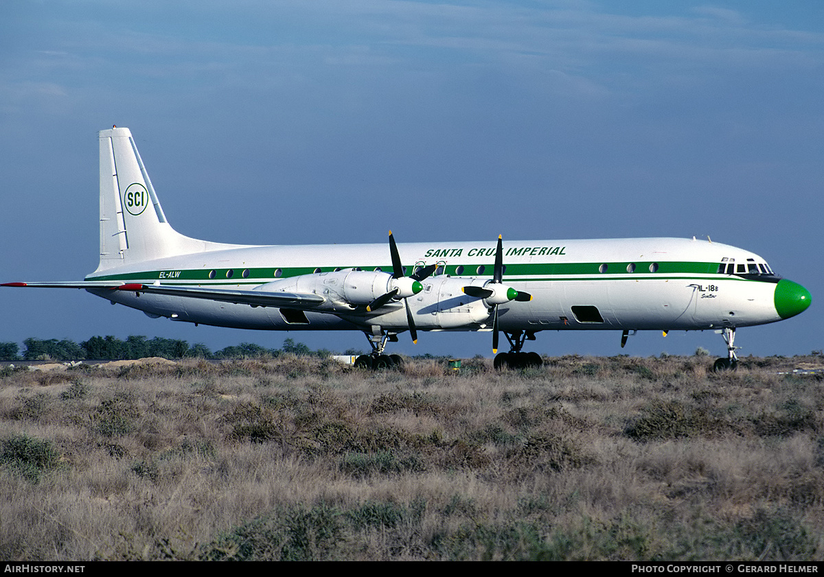 Aircraft Photo of EL-ALW | Ilyushin Il-18V | Santa Cruz Imperial - SCI | AirHistory.net #164576