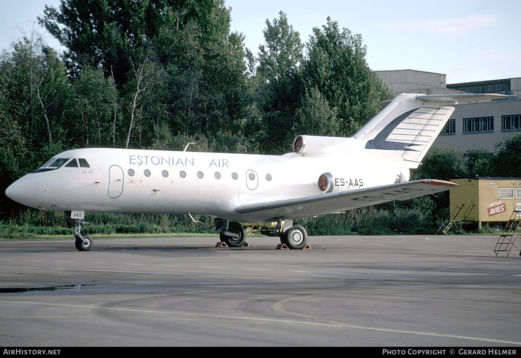 Aircraft Photo of ES-AAS | Yakovlev Yak-40 | Estonian Air | AirHistory.net #164587