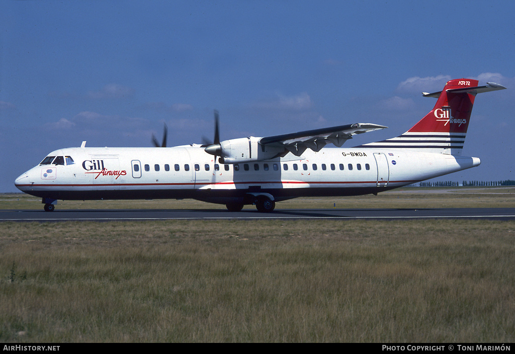 Aircraft Photo of G-BWDA | ATR ATR-72-202 | Gill Airways | AirHistory.net #164593