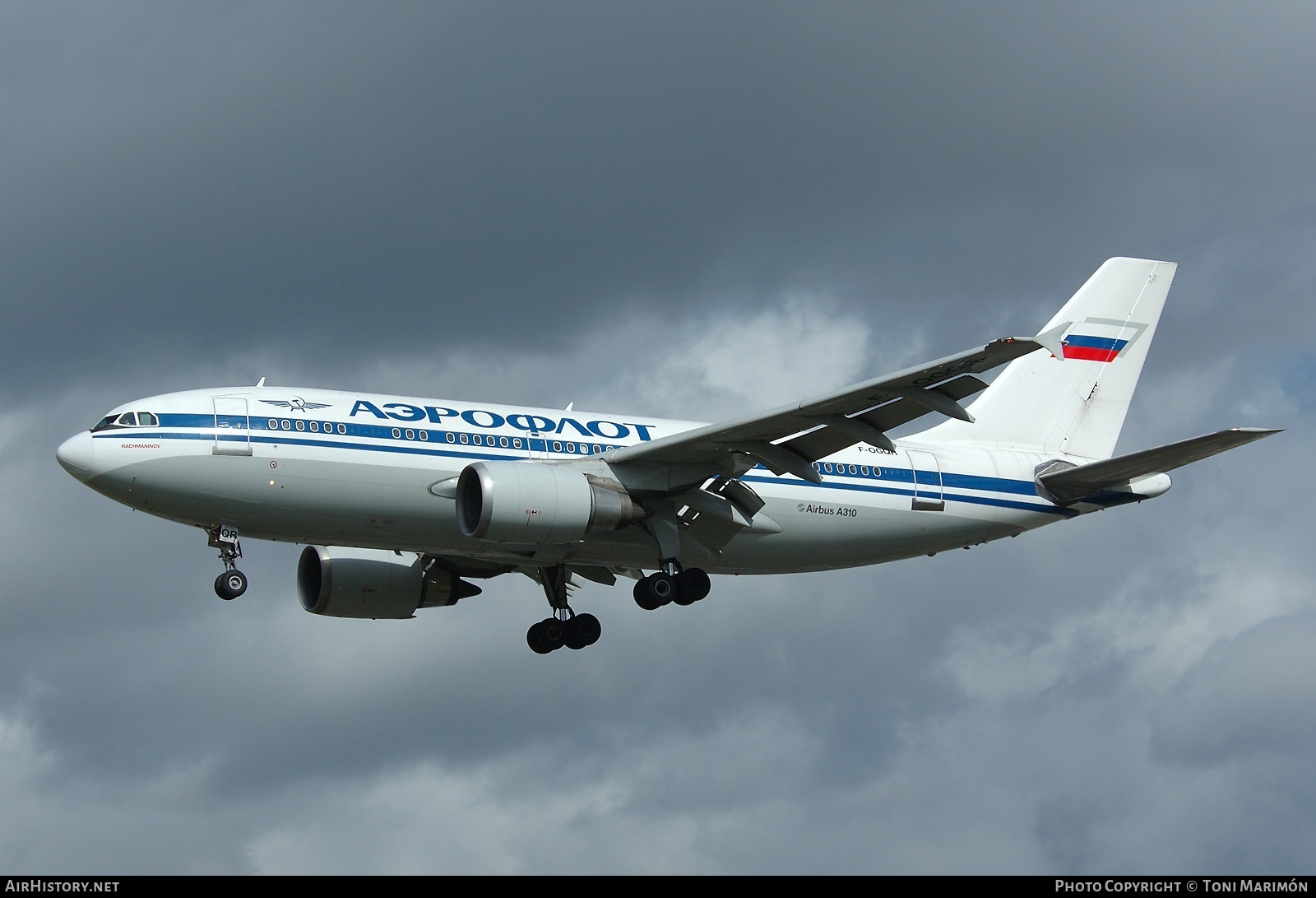 Aircraft Photo of F-OGQR | Airbus A310-308/ET | Aeroflot | AirHistory.net #164633