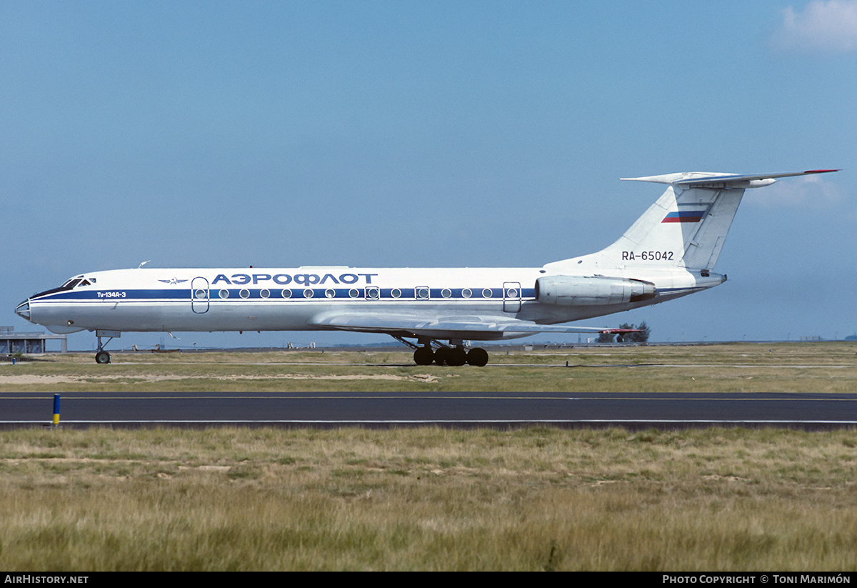Aircraft Photo of RA-65042 | Tupolev Tu-134A-3 | Aeroflot | AirHistory.net #164635