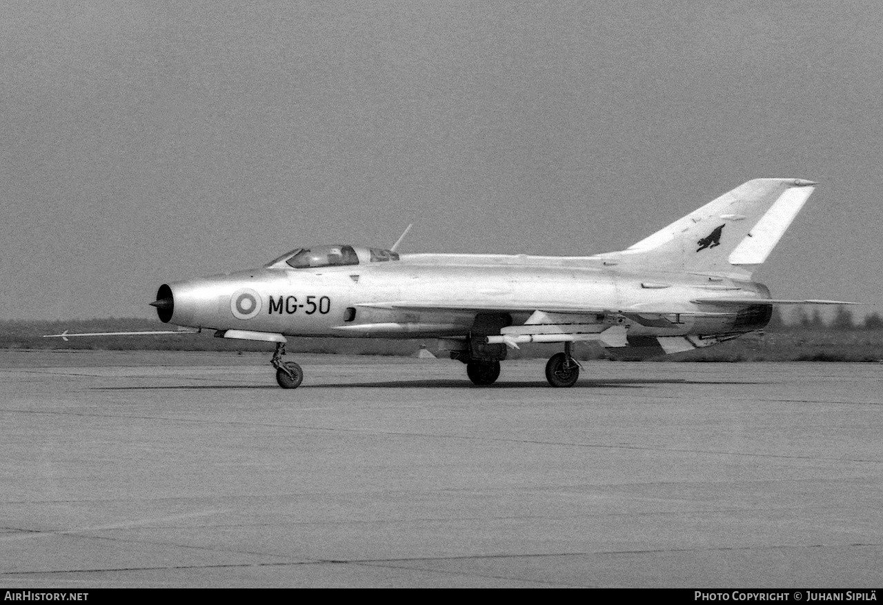 Aircraft Photo of MG-50 | Mikoyan-Gurevich MiG-21F-13 | Finland - Air Force | AirHistory.net #164681