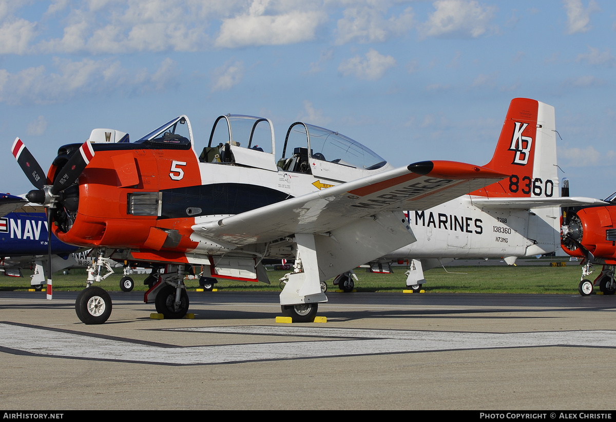 Aircraft Photo of N73MG / 138360 | North American T-28B Trojan | USA - Marines | AirHistory.net #164723