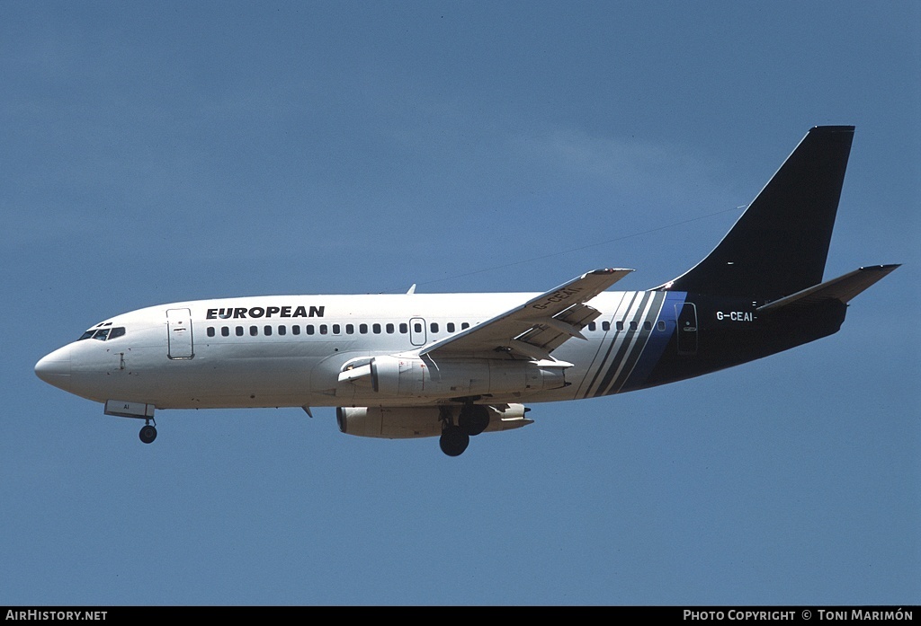Aircraft Photo of G-CEAI | Boeing 737-229/Adv | European Aircharter - EAL/EAC | AirHistory.net #164847