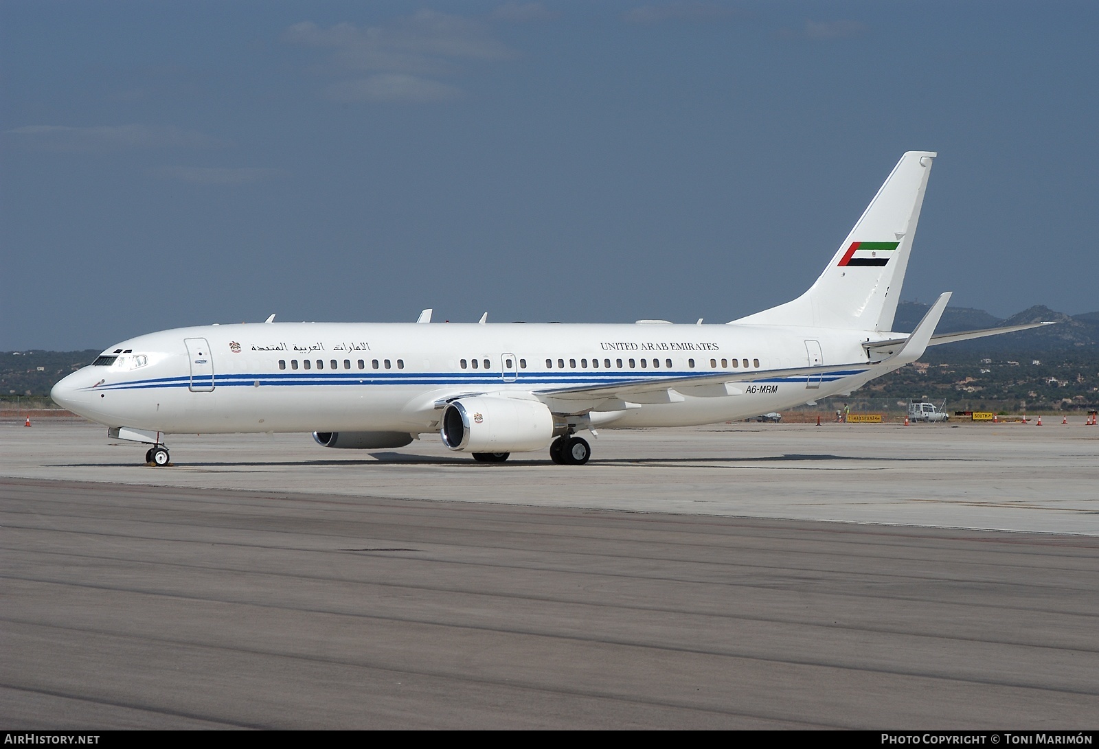 Aircraft Photo of A6-MRM | Boeing 737-8EC BBJ2 | United Arab Emirates Government | AirHistory.net #164851