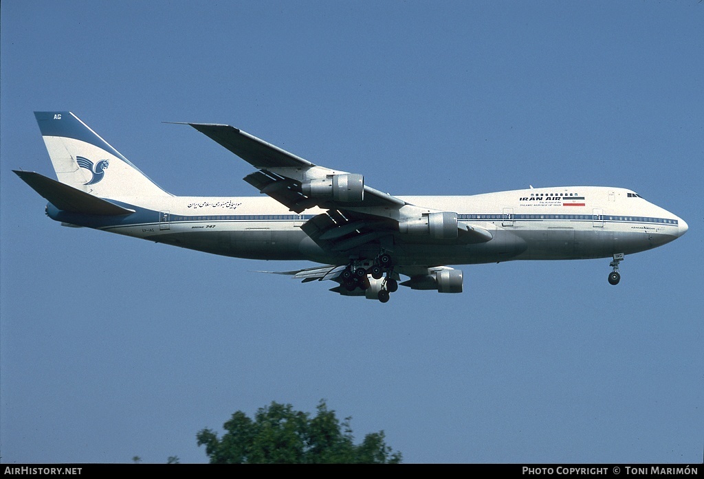 Aircraft Photo of EP-IAG | Boeing 747-286BM | Iran Air | AirHistory.net #164853