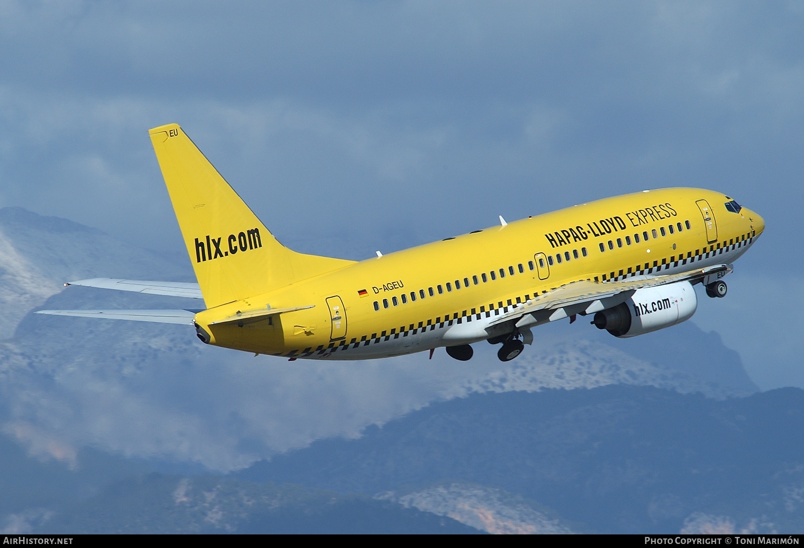 Aircraft Photo of D-AGEU | Boeing 737-75B | Hapag-Lloyd Express | AirHistory.net #164854