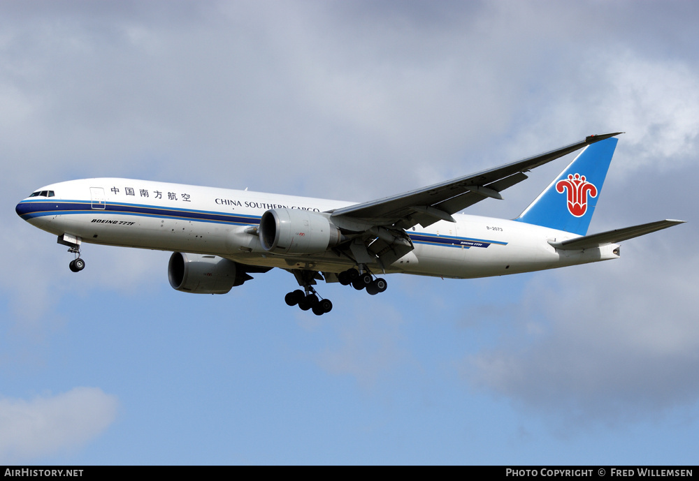 Aircraft Photo of B-2073 | Boeing 777-F1B | China Southern Airlines Cargo | AirHistory.net #164884
