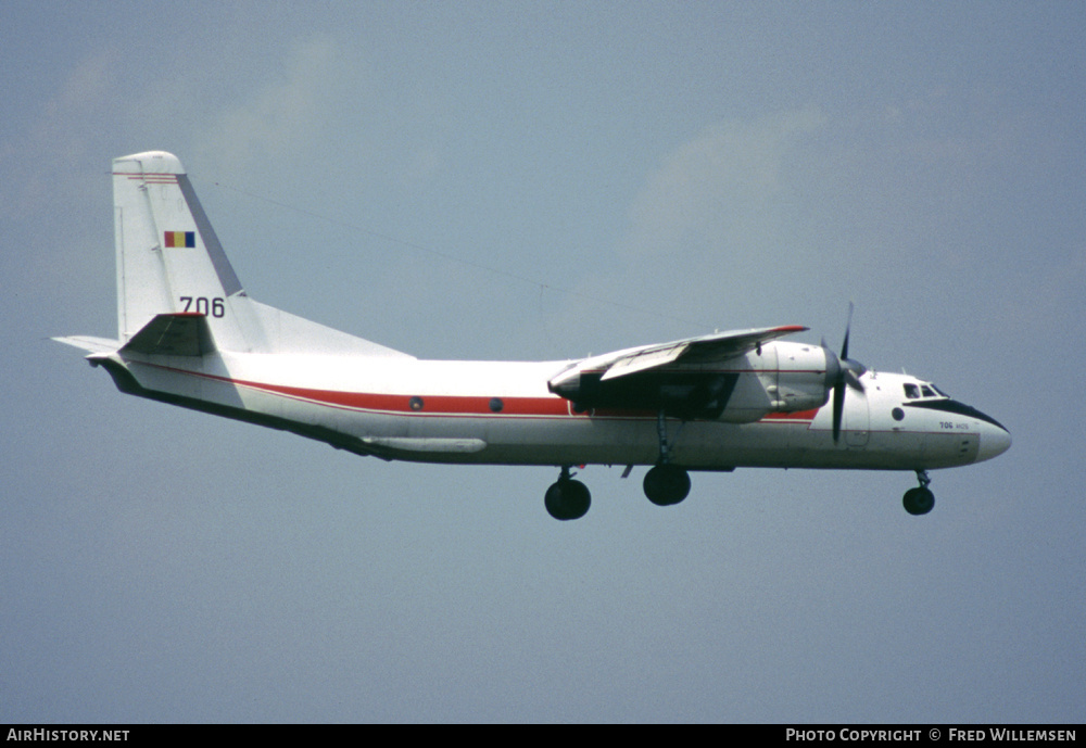 Aircraft Photo of 706 | Antonov An-26 | Romania - Air Force | AirHistory.net #164940