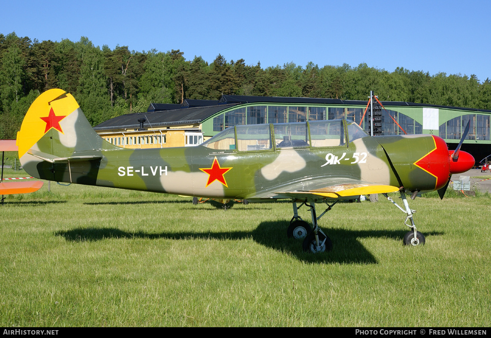 Aircraft Photo of SE-LVH | Yakovlev Yak-52 | AirHistory.net #164947