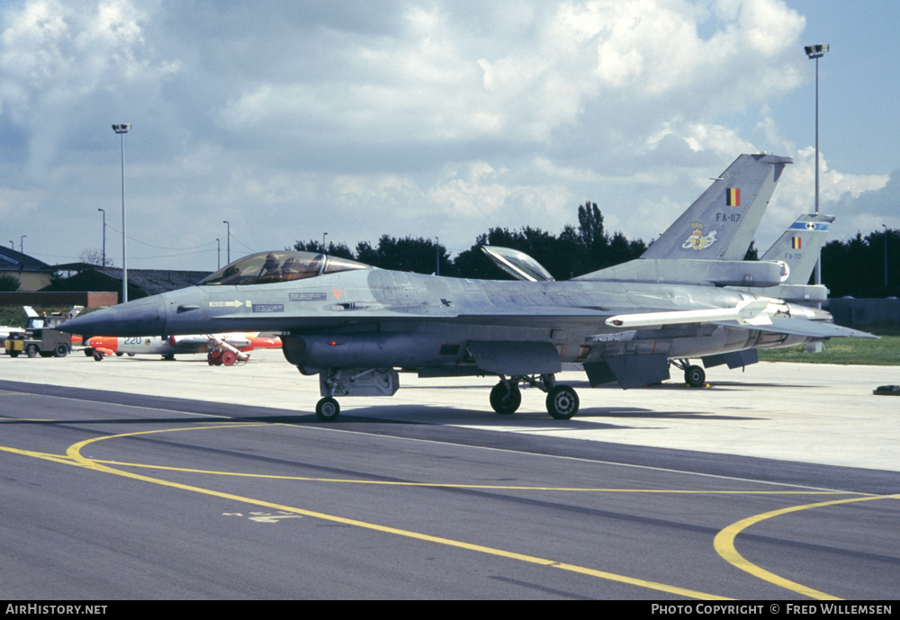 Aircraft Photo of FA-117 | General Dynamics F-16A Fighting Falcon | Belgium - Air Force | AirHistory.net