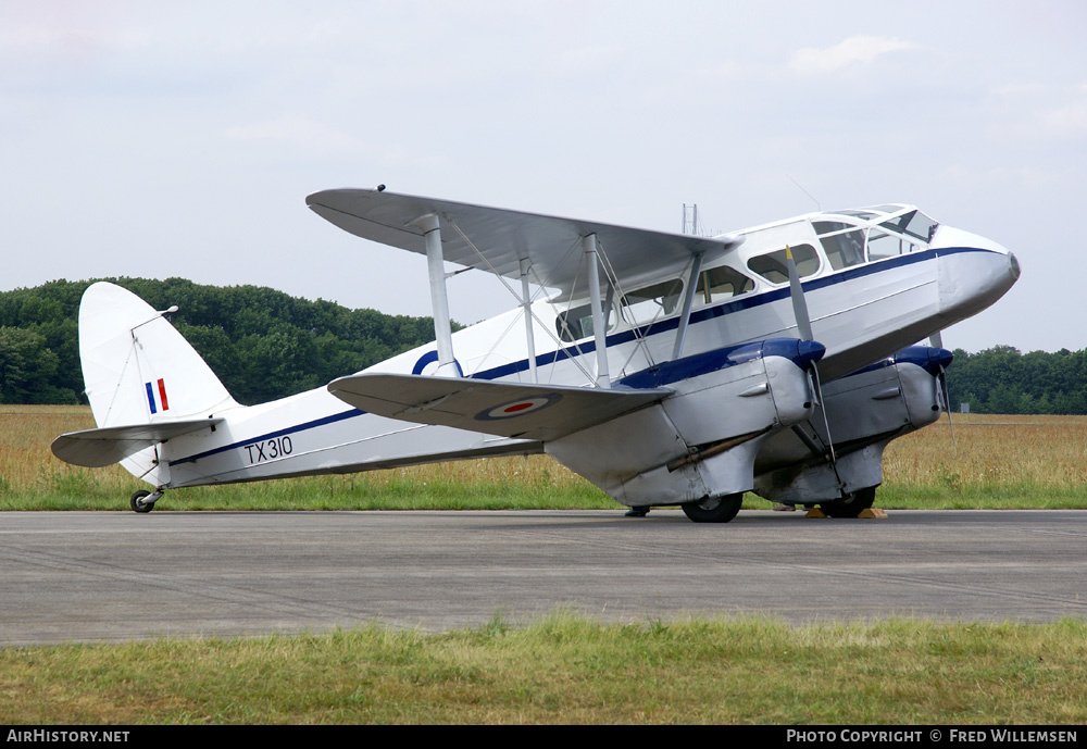 Aircraft Photo of G-AIDL / TX310 | De Havilland D.H. 89A Dragon Rapide | UK - Air Force | AirHistory.net #165046