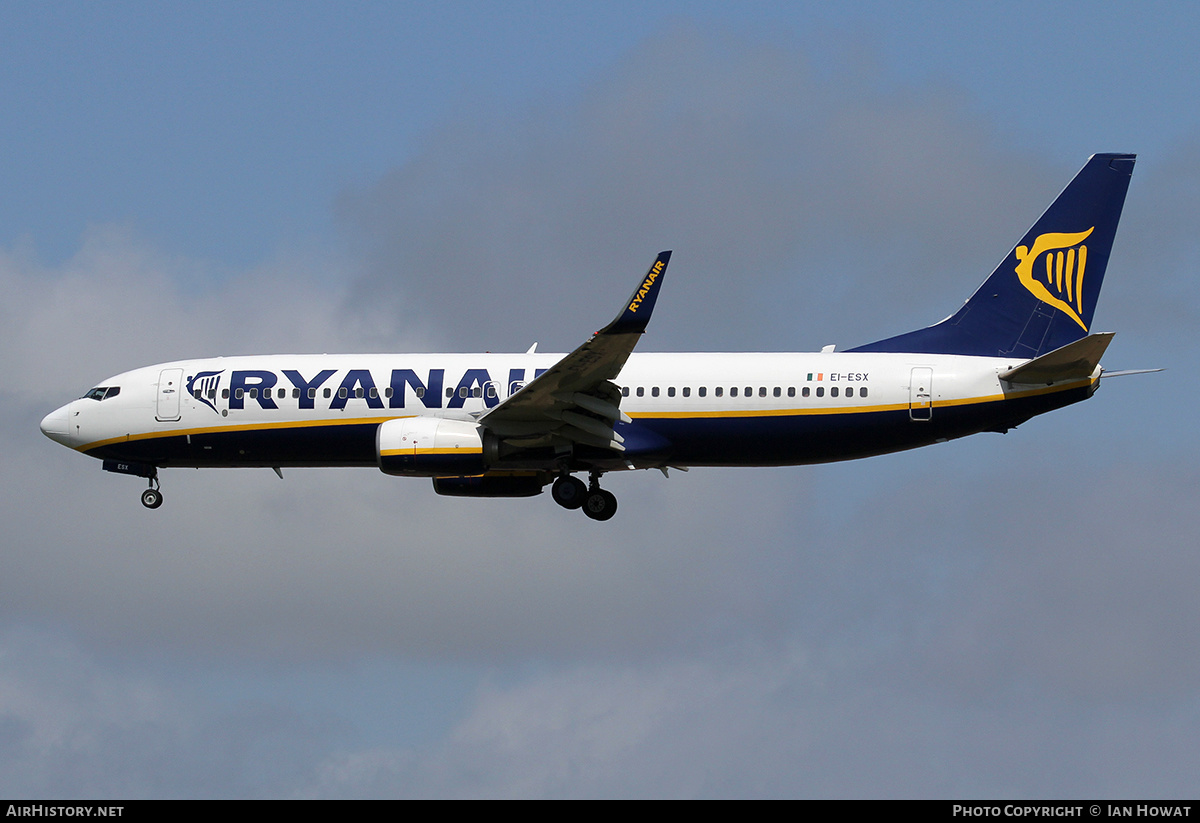 Aircraft Photo of EI-ESX | Boeing 737-8AS | Ryanair | AirHistory.net #165053