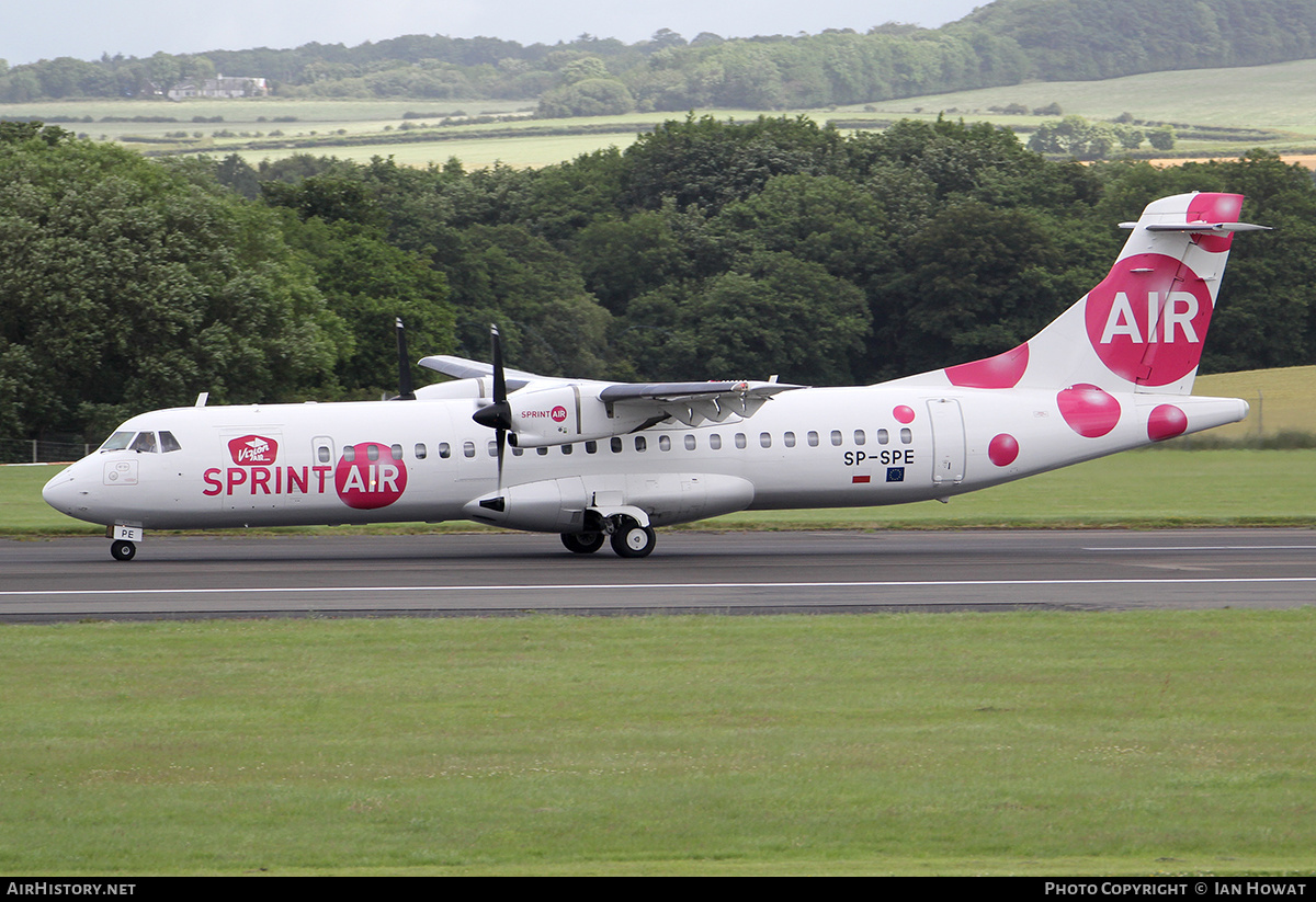 Aircraft Photo of SP-SPE | ATR ATR-72-202 | Sprint Air | AirHistory.net #165055